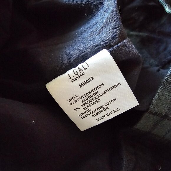 Brandy Melville John Galt Mini Skirt - Green/Blue Check - One Size - Picture 5 of 9